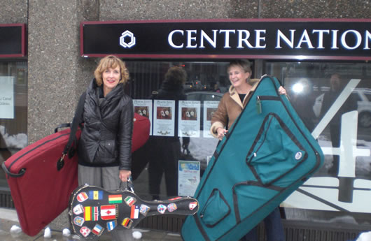 Susan and Janine in front of the NAC